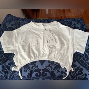 Zara cropped top with side ties NWT